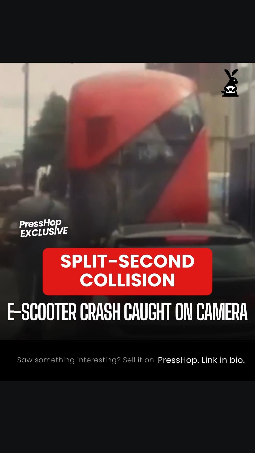 E-scooter collision footage, London
